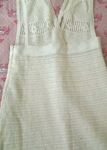 Cream Knit Dress