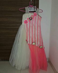 Beautiful Assymetric Party Wear Frock For Girlkids