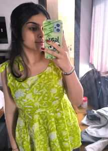 Floral Green Top
