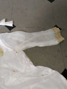 Elegant White &amp; Gold Blouse