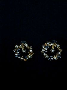 Floral Wreath Stud Earrings