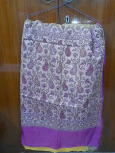 Beautiful Embroidered Yellow Saree