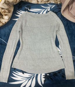 Silver mesh party top ✨