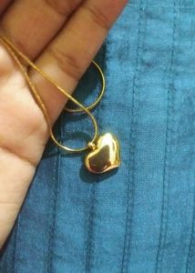 Heart Pendant Necklace (ANTI TARNISH)