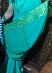 Distemper Color Saree With Blouse