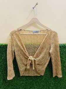 ELEGANT TIE UP TOP FOR WOMEN