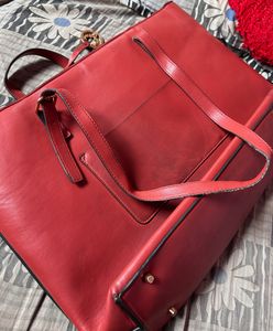 Allen Solly Marron Laptop HandBag