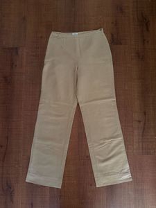 Khaki Straight Leg Trousers