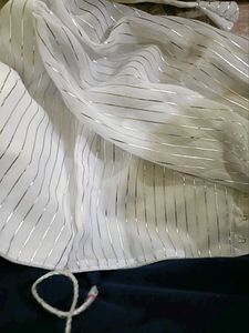 Striped V Neck Blouse