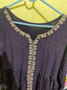 Neavy Blue Long Wedding Ethnic Gown