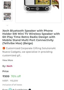 XECH Portable Bluetooth Speaker