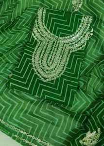 Jaipuri Gota Patti Dress Material Pure Cotton