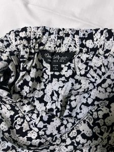 B&amp;W floral skirt