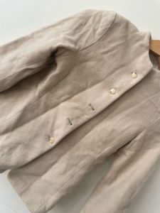 Elegant Beige Button-Up Jacket