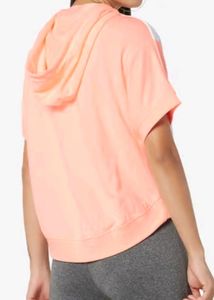 Orange Sleeveless Sweatshirt