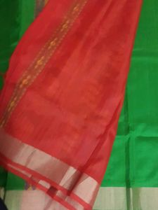 NEW Green Jute Silk Saree