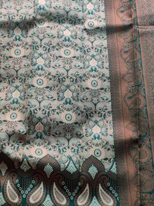 Unused Green Silk Saree