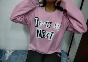 Pink &#39;Thank U, Next&#39; Sweatshirt