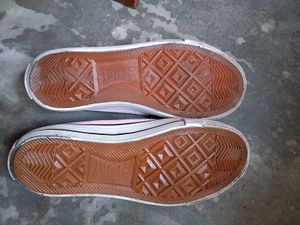 Pink Canvas Sneakers - Size [Your Siz
