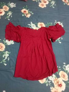 New Reyon Maroon Tshirt Tunics