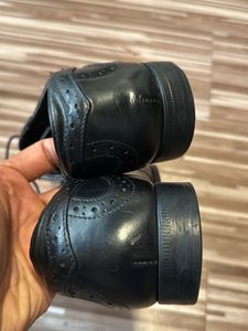 Ruosh Black Formal Shoes