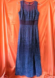 Elegant Navy Blue Maxi Dress
