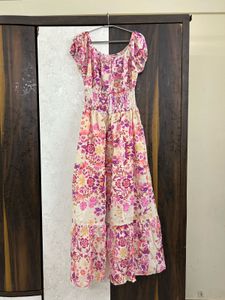 Floral Smocked Maxi