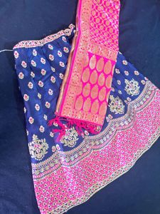 Banarsi Lehnga With Chunni Without Blouse