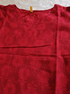 Ahika Red Colour Kurta