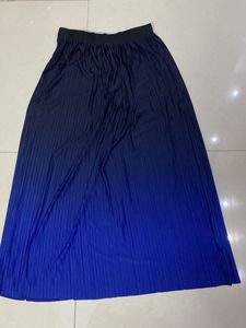 Dual Shade Pleated Skirt