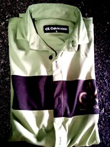 CK Calvin Klein Color Block Polo - L