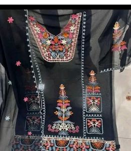 Designer Black Suit + Free Earrings