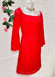 SizeM/L 🎁Buy 2 Get 1 Free 🎁Red Lace Mini Dress