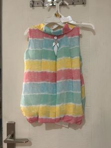 New Striped Pastel Romper &amp; Top Set-34 Sizs