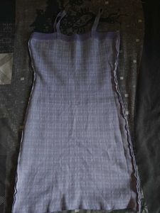 Lilac Plaid Mini Dress