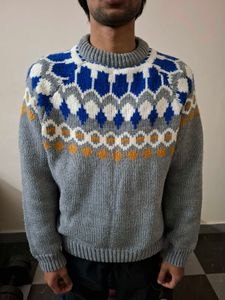 knitted Patterned Sweater