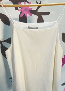 White Spaghetti Strap Tank Top