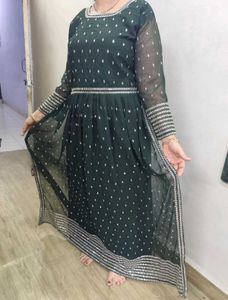 Emerald Dark Green Naira Cut Dress Suit