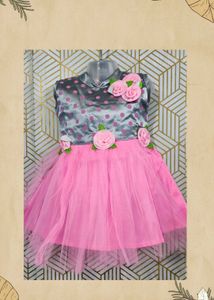 New Pink Party Dress For 1 Year Old
