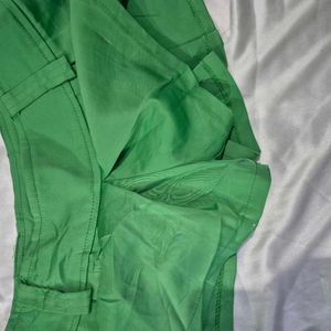 Micro Mini Satin Skorts