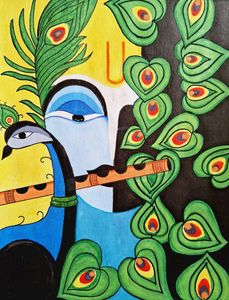 Beautiful Painting Of Shree Krishna