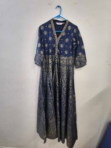 Elegant Blue Ethnic Gown