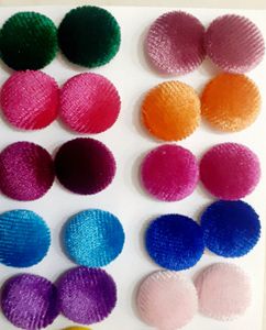 New Designer 60 Set 5 Dozen Velvet Work Stud Earri