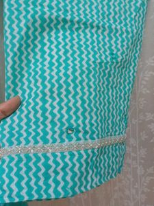 Pure Cotton Block Print Anarkali Set