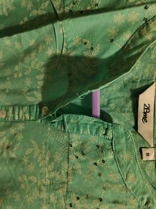 Elegant Floral Print Kurta