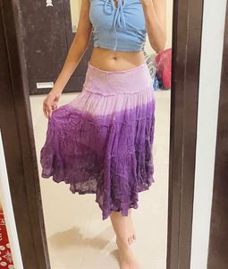 Purple Tie-Dye Skirt
