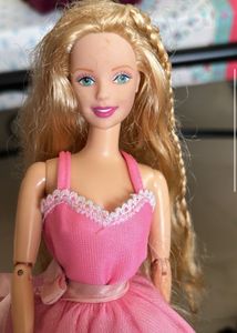 princess Barbie Doll in Pink Dress