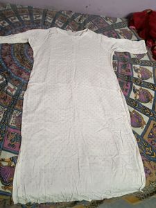 White top With Gold Dots Design