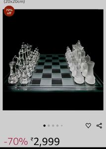 Star Glass Chess Set♟️🐴