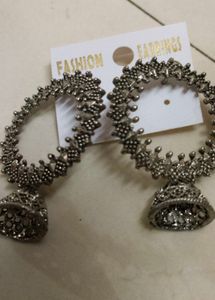 Hoop Jhumka Earrings